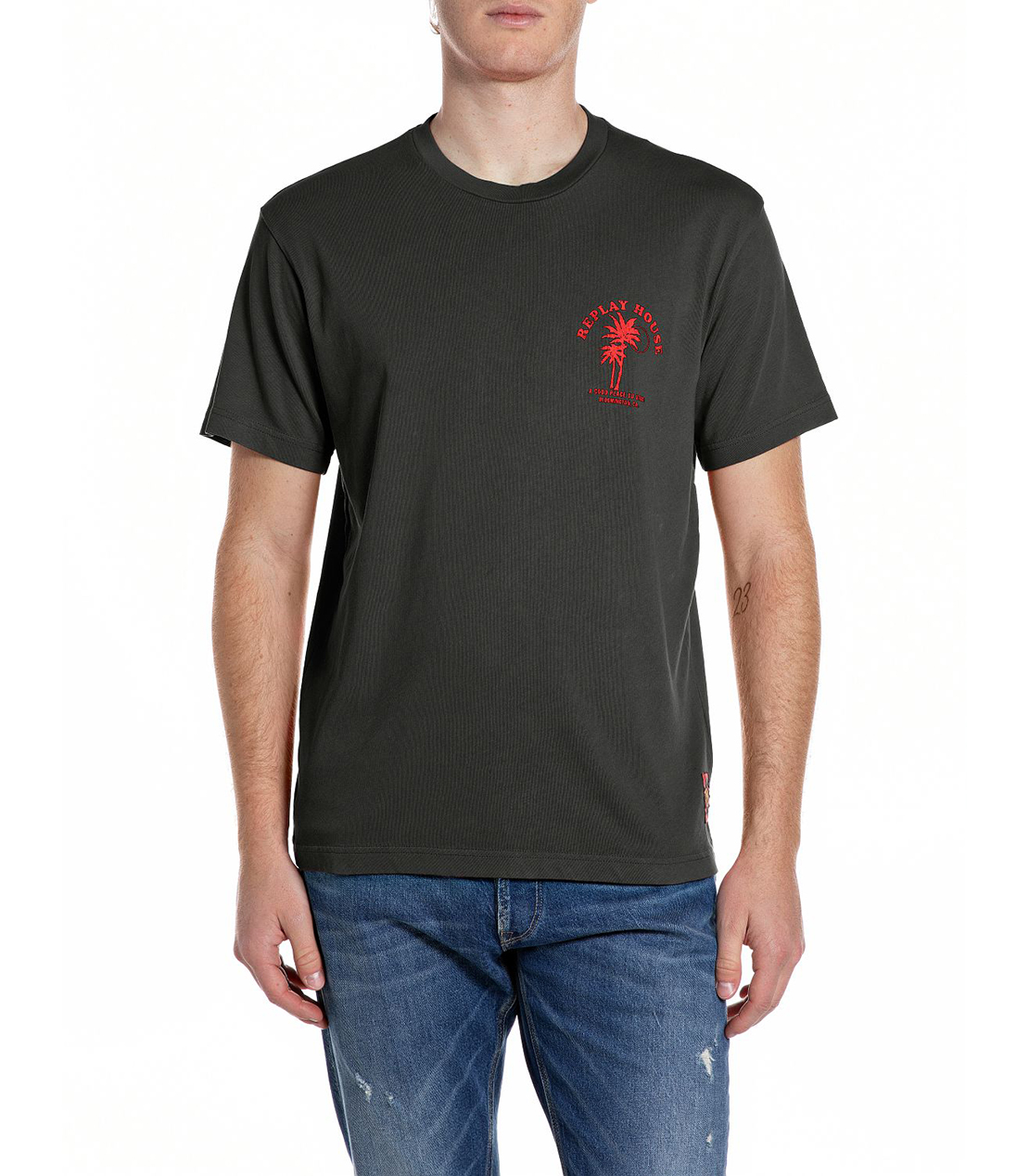 ヘビーコットンジャージーパームツリーTシャツ